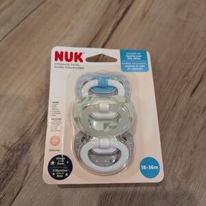 Orthodontic Pacifier Set - Blue, Green, Gray